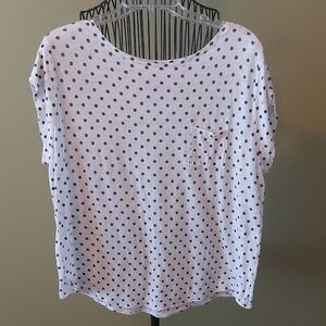 LOFT, Size XL, Polka Dot Women's Top